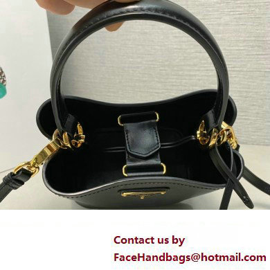 Prada Panier leather mini-bag 1BA373 Black 2023