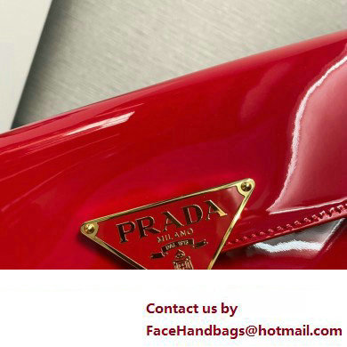 Prada Patent leather shoulder bag 1BD339 Red 2024