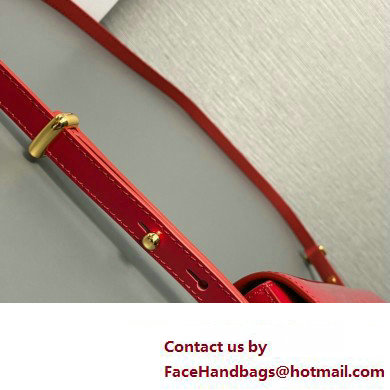 Prada Patent leather shoulder bag 1BD339 Red 2024