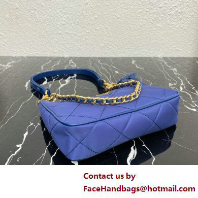 Prada Re-Edition 1995 Chaine Re-Nylon Mini Hobo Bag 1BC204 Blue 2024