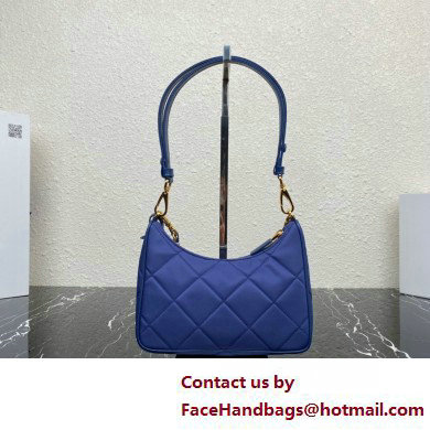 Prada Re-Edition 1995 Chaine Re-Nylon Mini Hobo Bag 1BC204 Blue 2024