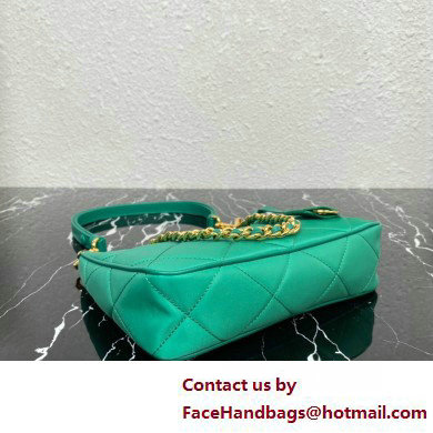 Prada Re-Edition 1995 Chaine Re-Nylon Mini Hobo Bag 1BC204 Green 2024