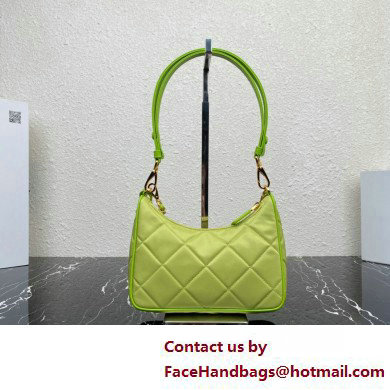 Prada Re-Edition 1995 Chaine Re-Nylon Mini Hobo Bag 1BC204 Light Green 2024