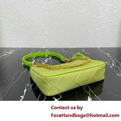 Prada Re-Edition 1995 Chaine Re-Nylon Mini Hobo Bag 1BC204 Light Green 2024