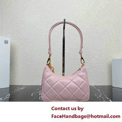 Prada Re-Edition 1995 Chaine Re-Nylon Mini Hobo Bag 1BC204 Light Pink 2024