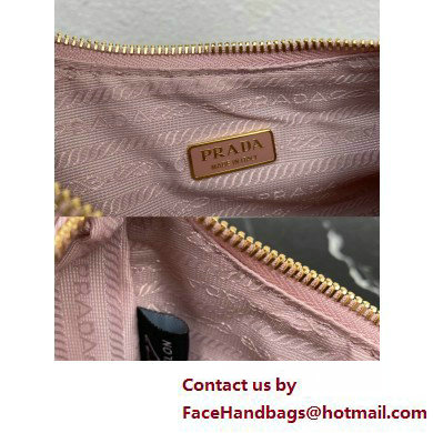 Prada Re-Edition 1995 Chaine Re-Nylon Mini Hobo Bag 1BC204 Light Pink 2024