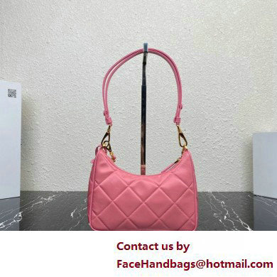 Prada Re-Edition 1995 Chaine Re-Nylon Mini Hobo Bag 1BC204 Pink 2024