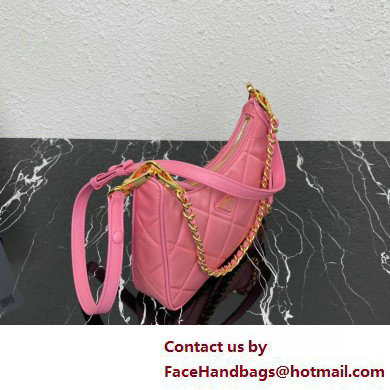 Prada Re-Edition 1995 Chaine Re-Nylon Mini Hobo Bag 1BC204 Pink 2024