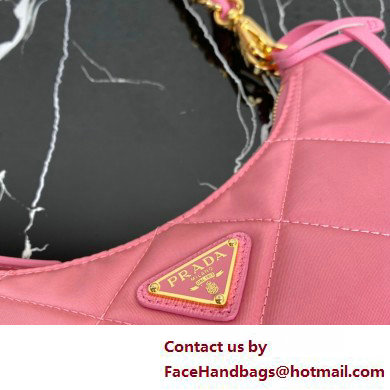 Prada Re-Edition 1995 Chaine Re-Nylon Mini Hobo Bag 1BC204 Pink 2024