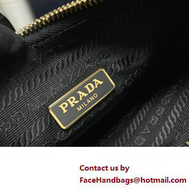 Prada Re-Edition 2005 Re-Nylon Hobo Bag 1BH204 Black/Gold 2024