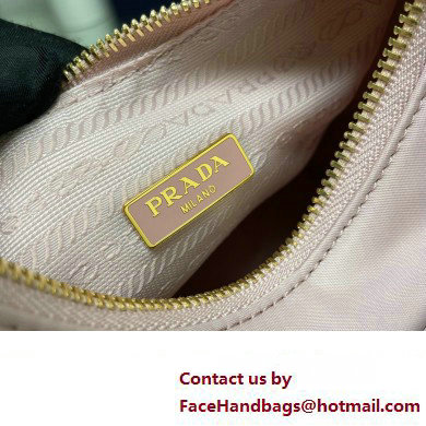 Prada Re-Edition 2005 Re-Nylon Hobo Bag 1BH204 Light Pink/Gold 2024