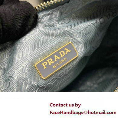 Prada Re-Edition 2005 Re-Nylon Hobo Bag 1BH204 Sky Blue/Gold 2024