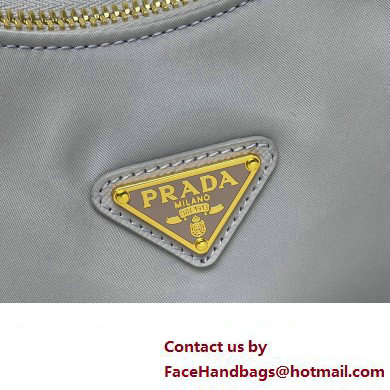 Prada Re-Edition 2005 Re-Nylon and Saffiano Mini Hobo Bag 1NE204 Pale Purple/Gold 2024