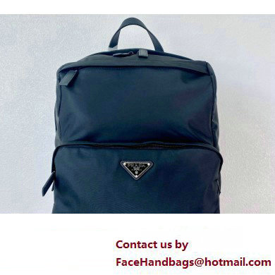 Prada Re-Nylon and Saffiano leather backpack Bag 2VZ104 Black 2023 - Click Image to Close