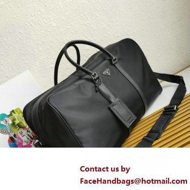 Prada Re-Nylon and Saffiano leather duffle bag black 2VC013 2023