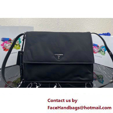 Prada Re-nylon Large Padded Shoulder Bag 1BC208 Black 2023 - Click Image to Close