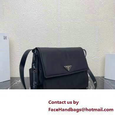 Prada Re-nylon Large Padded Shoulder Bag 1BD256 Black 2023