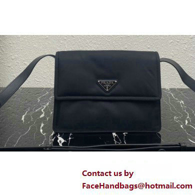 Prada Re-nylon Small Padded Shoulder Bag 1BD313 Black 2023