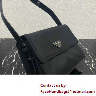 Prada Re-nylon Small Padded Shoulder Bag 1BD313 Black 2023