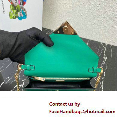 Prada Saffiano leather shoulder Bag 1BD318 Green 2023