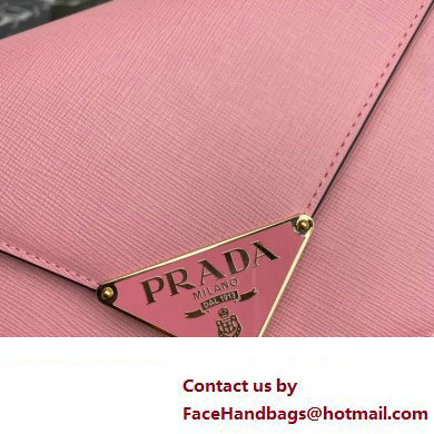 Prada Saffiano leather shoulder Bag 1BD318 Pink 2023