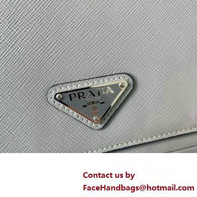 Prada Saffiano leather shoulder bag 2VD059 Gray 2023