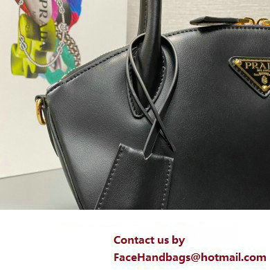 Prada Small leather handbag 1BA427 Black 2024