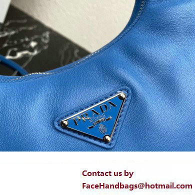 Prada Soft padded nappa leather mini-bag 1BA384 Blue 2023