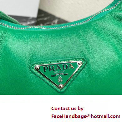 Prada Soft padded nappa leather mini-bag 1BA384 Green 2023