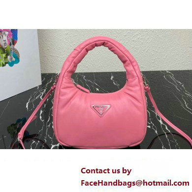 Prada Soft padded nappa leather mini-bag 1BA384 Pink 2023