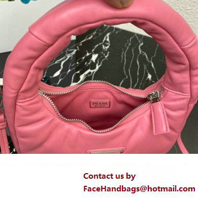 Prada Soft padded nappa leather mini-bag 1BA384 Pink 2023