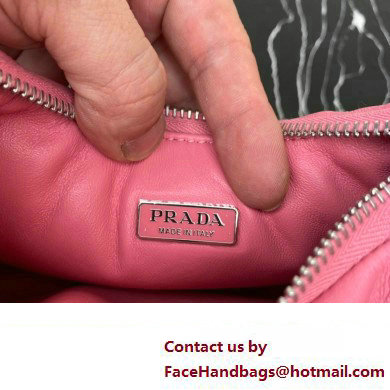 Prada Soft padded nappa leather mini-bag 1BA384 Pink 2023