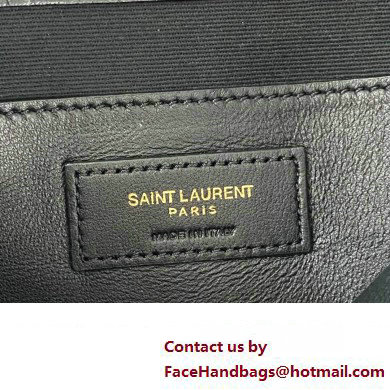 Saint Laurent Niki Baby Bag in Crinkled Vintage Leather 633160 Black/Gold