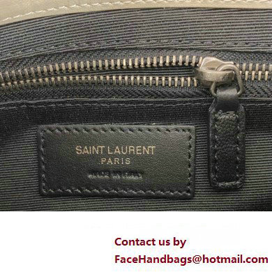 Saint Laurent Niki Chain Wallet Bag in Crinkled Vintage Leather 583103 Creamy