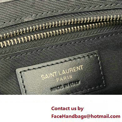 Saint Laurent Niki Chain Wallet Bag in Crinkled Vintage Leather 583103 Gray