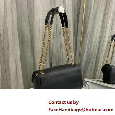 Saint Laurent calypso Bag in plunged lambskin 734153 Black