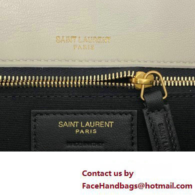 Saint Laurent calypso Bag in plunged lambskin 734153 Vintage White