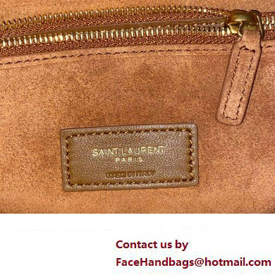 Saint Laurent le 5 à 7 supple Large Bag in Suede 753837 Brown