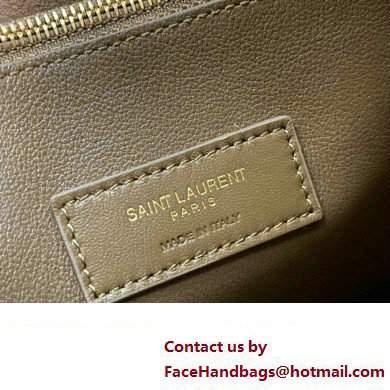 Saint Laurent le 5 à 7 supple small Bag in grained leather 713938 Camel