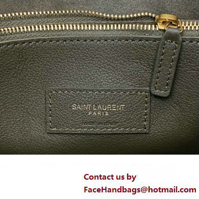 Saint Laurent le 5 à 7 supple small Bag in grained leather 713938 Etoupe