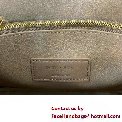 Saint Laurent le 5 à 7 supple small Bag in grained leather 713938 Nude