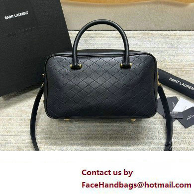 Saint Laurent lyia duffle Bag in quilted lambskin 766785 Black