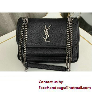 Saint Laurent niki baby Bag in grained lambskin 633179 Black - Click Image to Close