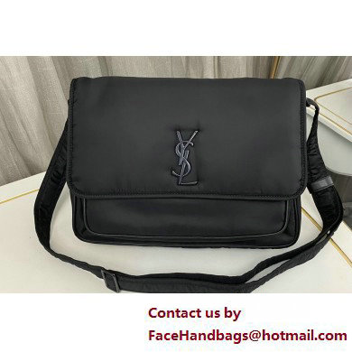 Saint Laurent niki messenger Bag in econyl 757146 Black - Click Image to Close