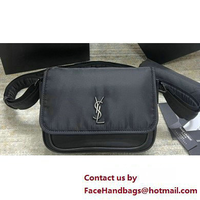 Saint Laurent niki small messenger Bag in nylon 776611 Black