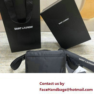 Saint Laurent niki small messenger Bag in nylon 776611 Black