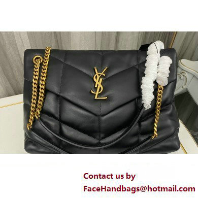 Saint Laurent puffer medium Bag in nappa leather 577475 Black/Gold