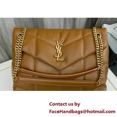 Saint Laurent puffer medium Bag in nappa leather 577475 Brown