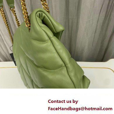 Saint Laurent puffer medium Bag in nappa leather 577475 Green