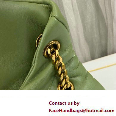 Saint Laurent puffer medium Bag in nappa leather 577475 Green